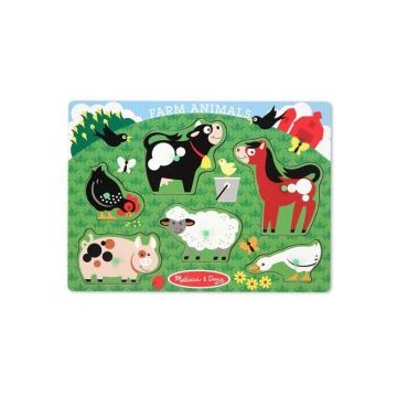 Melissa & Doug - Puzzle lemn Animale la Ferma