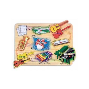 Melissa & Doug - Puzzle sonor Instrumente muzicale natur