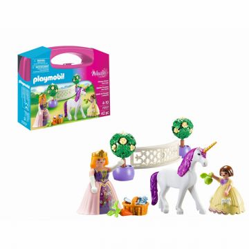 Playmobil - Set Portabil - Printese Si Unicorn