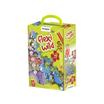 Puzzle de podea educativ cu numere 40 piese - Miniland