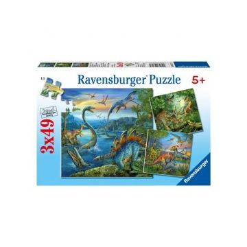 Puzzle farmecul dinozaurilor 3x49 piese