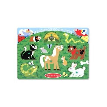 Puzzle lemn animale de companie