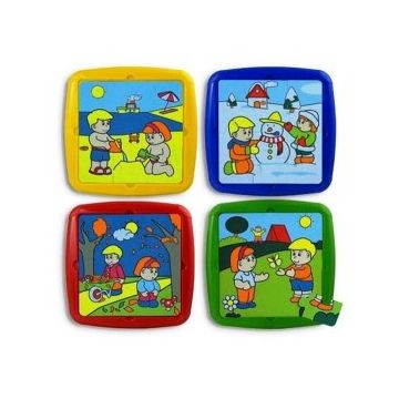 Set de 4 puzzle Activitati de sezon - Miniland