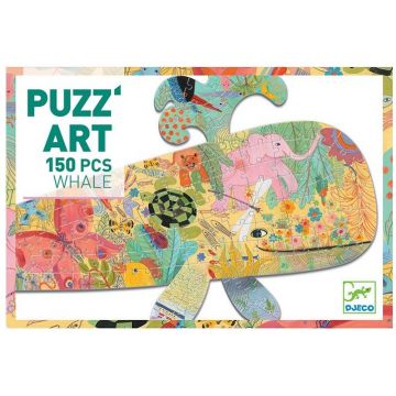 Art puzzle Djeco - Balena, 150 piese