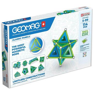 Constructor magnetic Geomag - Clasic, 114 piese