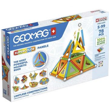 Constructor magnetic Geomag - Supercolor, 78 de piese