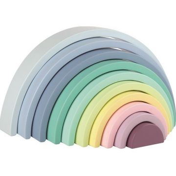 Curcubeu din lemn Lelin - Montessori