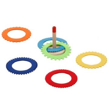 Goki - Set de jucării cu inele, 6 piese