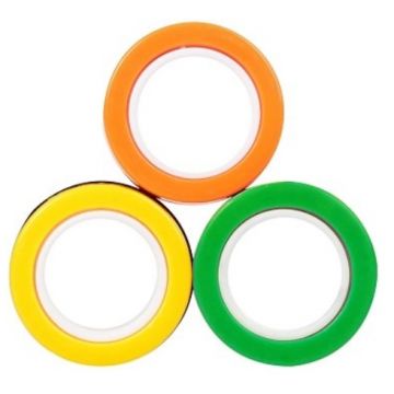 Inele magnetice pentru trucuri Johntoy - Galben, verde si portocaliu