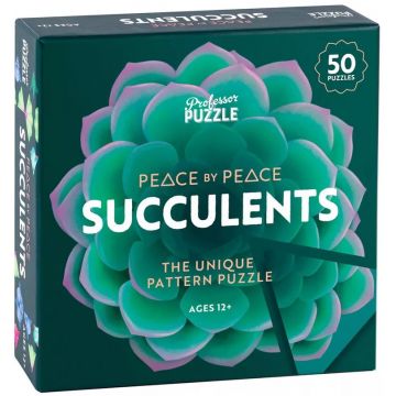 Joc de societate Professor Puzzle: Peace by Peace Succulents - De familie