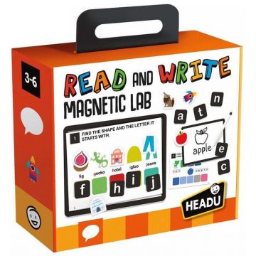Joc pentru copii Headu - Citește și scrie, Laborator magnetic (limba engleză)