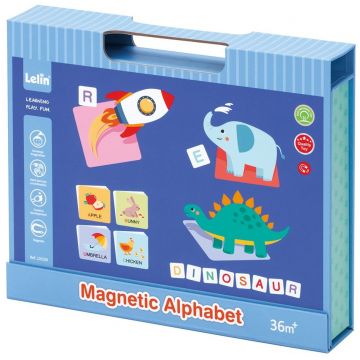 Magnetic Bookcase Lelin - Cu litere, silabe și cuvinte în limba engleză
