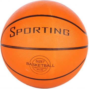 Minge de baschet E&L - Sporting, marimea 7, portocalie