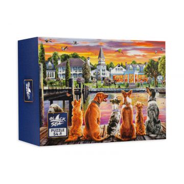 Mini puzzle Black Sea din 54 de piese - Catei pe chei