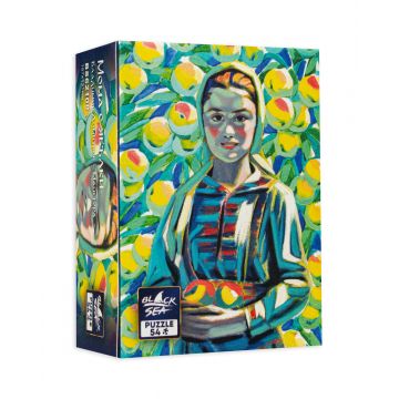 Mini puzzle Black Sea din 54 de piese - Fata cu mere