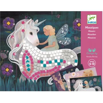 Mozaic Djeco - Creaturi de poveste, 4 tablouri