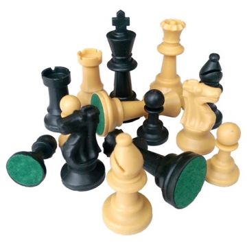 Piese de sah din plastic  Modiano, 9.5 cm