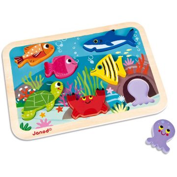 Puzzle 3D Janod - Ocean, 7 piese
