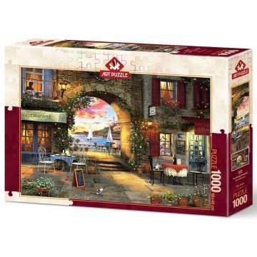 Puzzle Art Puzzle din 1000 de piese - Restaurantul de langa mare