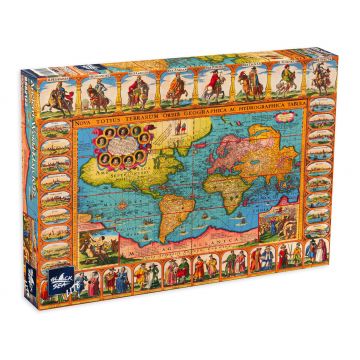 Puzzle Black Sea din 1000 de piese - Harta antica a lumii, a. 1632