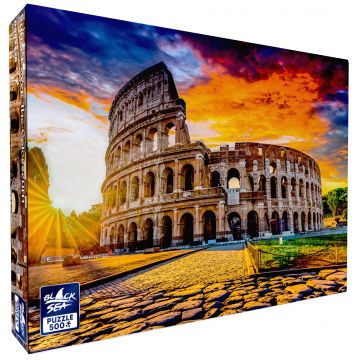 Puzzle Black Sea din 500 de piese - Apus peste Colosseum