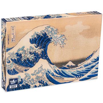 Puzzle Black Sea din 500 de piese - Marele Val de langa Kanagawa, Katsushika Hokusai