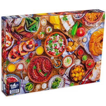 Puzzle  Black Sea Premium de 1000 de piese - Masa bunicii