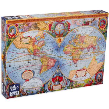 Puzzle Black Sea Premium din 1000 de piese - Harta antica a lumii, 1630