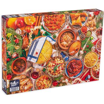 Puzzle Black Sea Premium din 1000 de piese - Masa de Ajunul Crăciunului