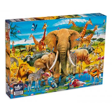Puzzle Black Sea Premium din 1000 de piese - Viata in savana