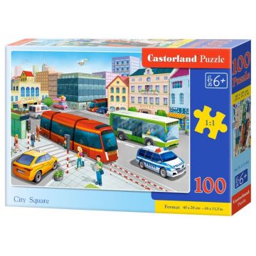 Puzzle Castorland din 100 de piese - In centrul orasului