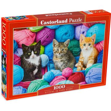 Puzzle Castorland din 1000 de piese - Pisicuțe în fire