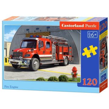 Puzzle Castorland din 120 de piese - Camion de pompieri