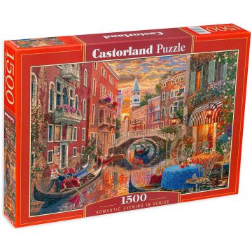 Puzzle Castorland din 1500 de piese - Seară romantică în Veneția