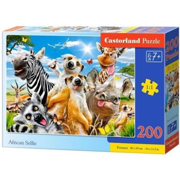 Puzzle Castorland din 200 de piese - Animale din Africa