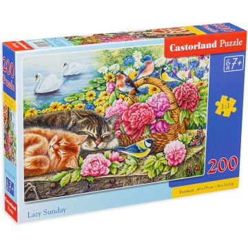 Puzzle Castorland din 200 de piese - Week-end leneș