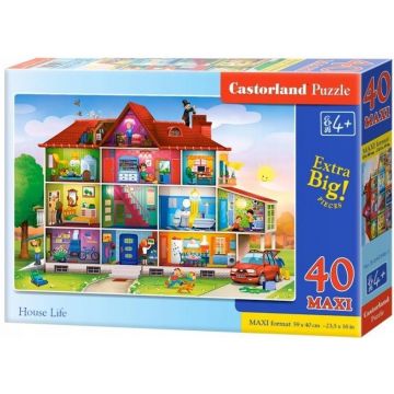 Puzzle Castorland din 40 XXL de piese - Casa Mare
