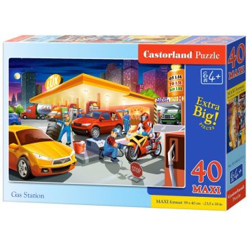 Puzzle Castorland din 40 XXL de piese -  La benzinarie