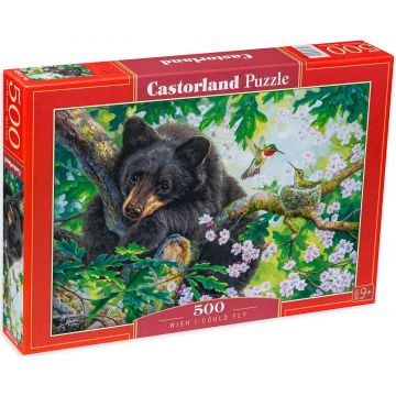 Puzzle Castorland din 500 de piese - Ursul pe un copac