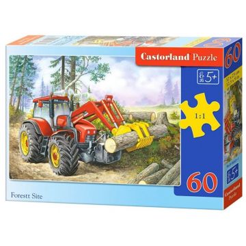 Puzzle Castorland din 60 de piese - Lucrul in padure