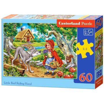 Puzzle Castorland din 60 de piese - Scufita Rosie - Micuta Scufita Rosie