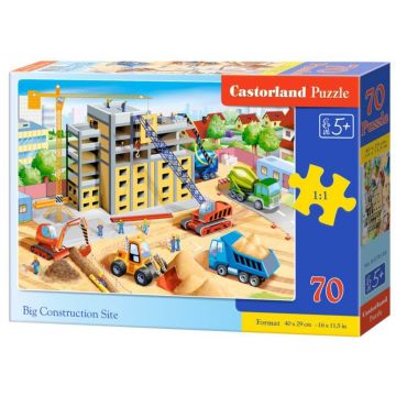 Puzzle Castorland din 70 de piese - Santier de constructii