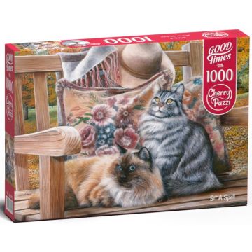 Puzzle Cherry Pazzi din 1000 de piese - Pisici drăguțe