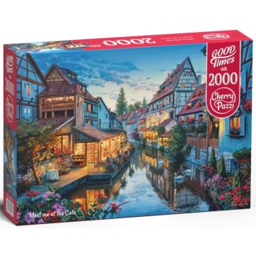 Puzzle Cherry Pazzi din 2000 de piese - O plimbare pe lângă canal