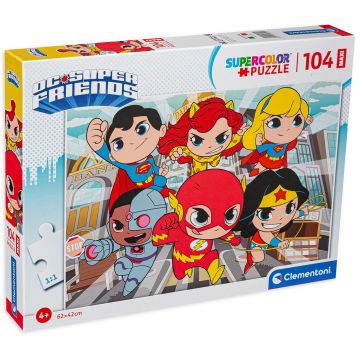 Puzzle Clementoni din 104 de maxi piese - Super prieteni