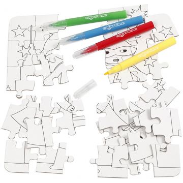 Puzzle de colorat Creativ Company din 30 de piese - Supereroi
