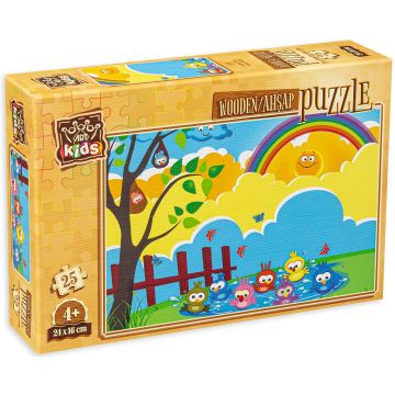 Puzzle din lemn Art Puzzle din 25 de piese - Timp de baie