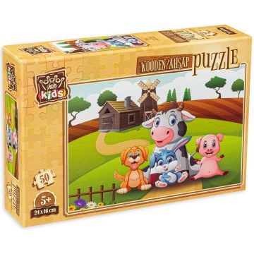 Puzzle din lemn Art Puzzle din 50 de piese - La ferma