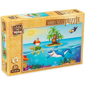 Puzzle din lemn Art Puzzle din 50 de piese - Timp de vacanță