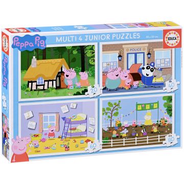 Puzzle Educa 4 in 1 - Peppa Pig